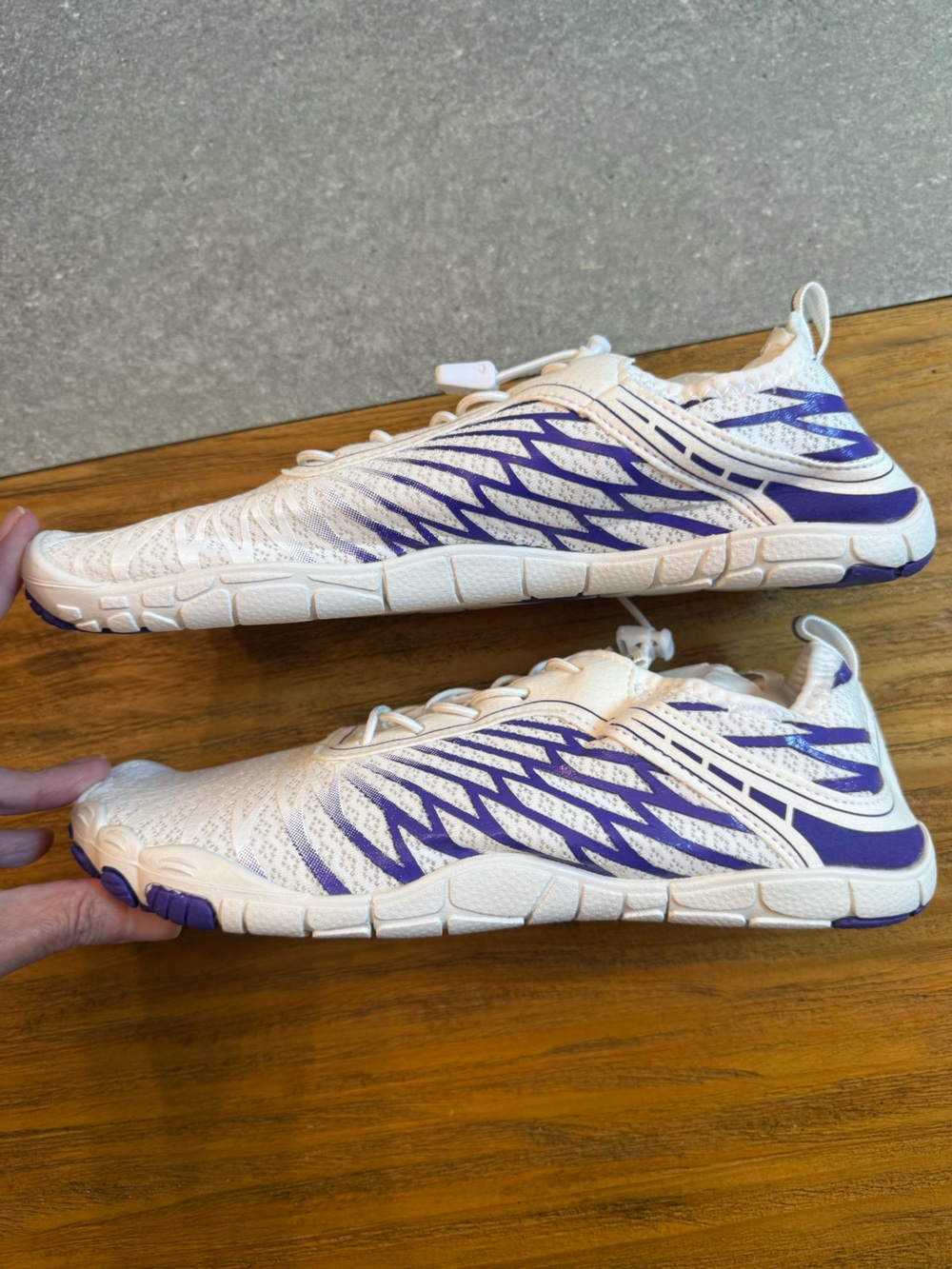 Hike Footwear HF LoraxPro Barefoot Shoes White Purple Zero Drop Wide Toe Size 10 - Picture 4 of 8